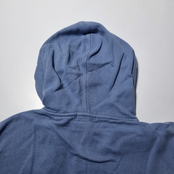 Vintage Polo Ralph Lauren Hoodie Blue Printed Big Pony XL 16-18 - Picture 8 of 8